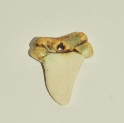 Porcelain Shark Tooth Bead - Image 2