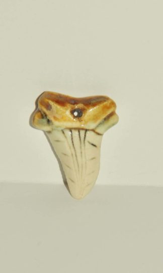 Porcelain Shark Tooth Bead