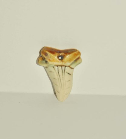 Porcelain Shark Tooth Bead
