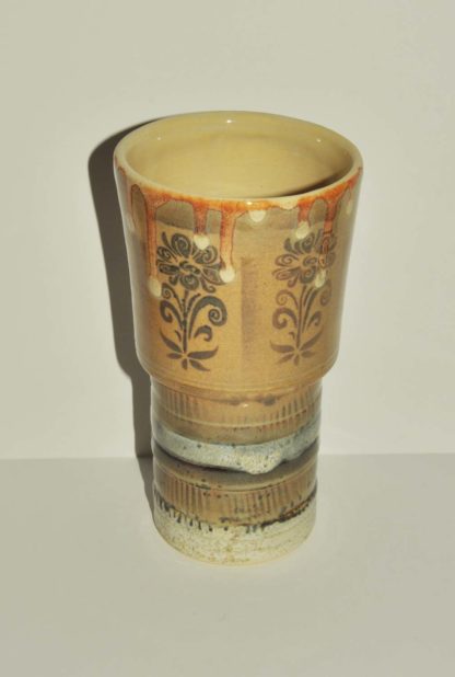 20oz Stoneware Cup W/ Flower Patterns - Image 3