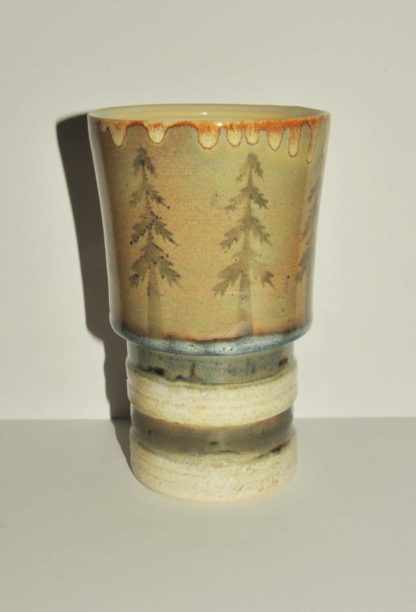 24oz Stoneware Cup W/ Tree Patterns - Image 3