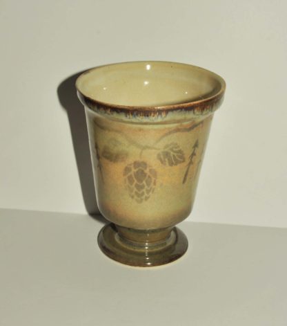 Stoneware Cup W/ Trees and Hop Vine
